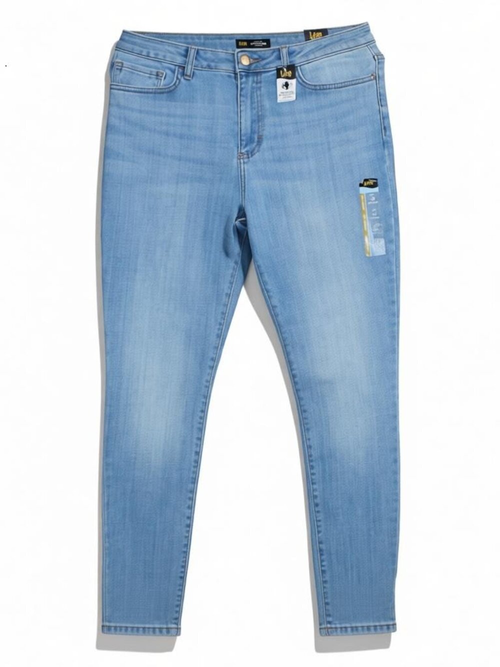 Lee Women's Slim Fit Skinny Leg Midrise Jean Denim Comfort Solstice Size 10